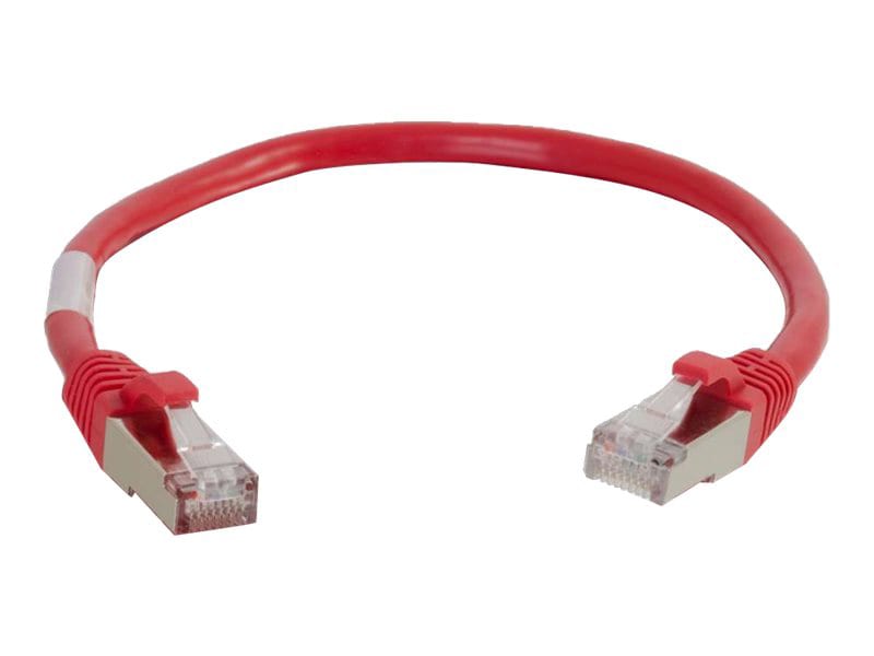 C2G 12ft Cat6 Snagless Shielded (STP) Ethernet Cable - Cat6 Network Patch Cable - PoE - Red