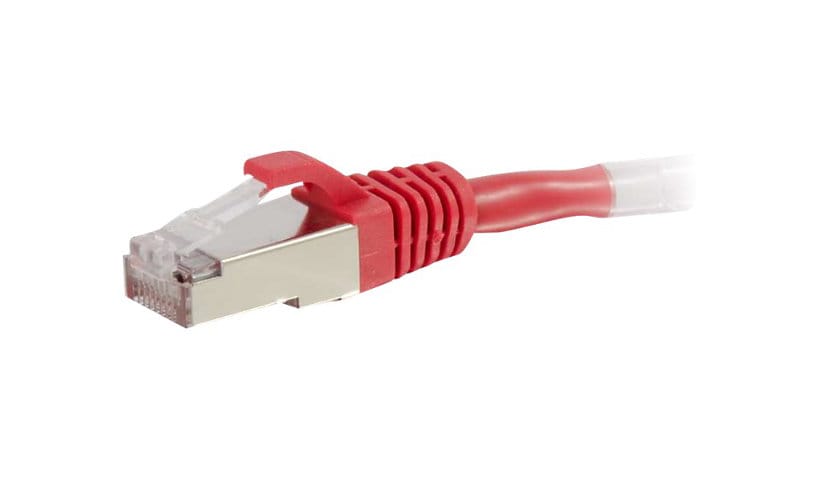 C2G 14ft Cat6 Snagless Shielded (STP) Ethernet Cable - Cat6 Network Patch Cable - PoE - Red