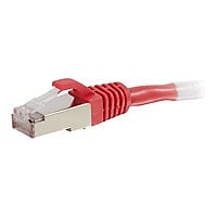C2G 14ft Cat6 Snagless Shielded (STP) Ethernet Cable - Cat6 Network Patch Cable - PoE - Red