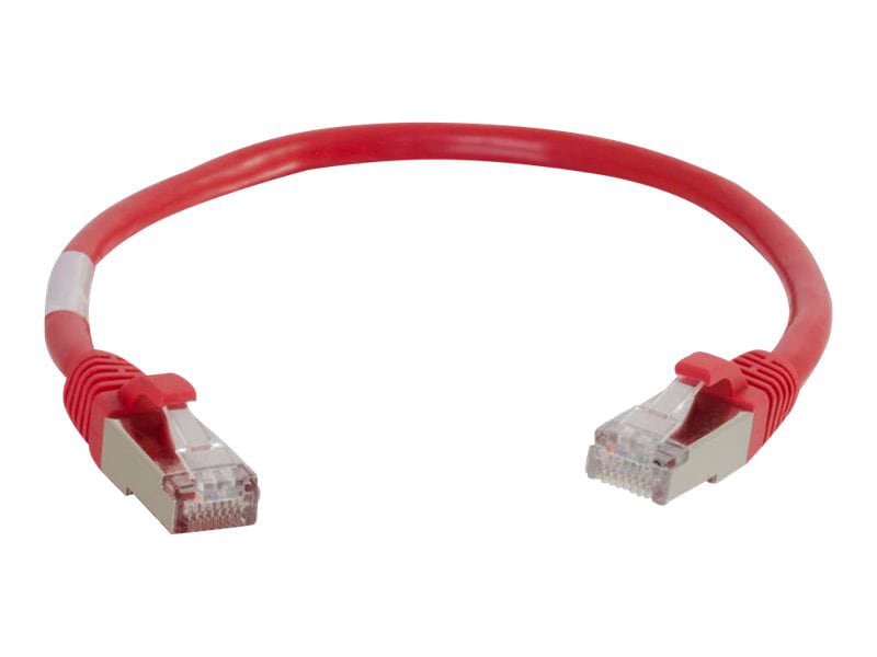 C2G 15ft Cat6 Snagless Shielded (STP) Ethernet Cable - Cat6 Network Patch Cable - PoE - Red