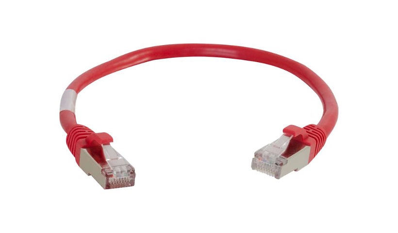 C2G 15ft Cat6 Snagless Shielded (STP) Ethernet Cable - Cat6 Network Patch Cable - PoE - Red