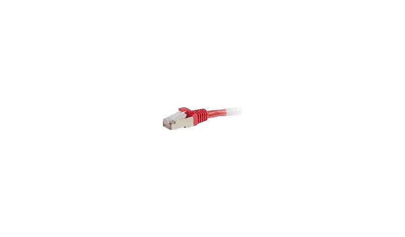 C2G 25ft Cat6 Snagless Shielded (STP) Ethernet Cable - Cat6 Network Patch Cable - PoE - Red