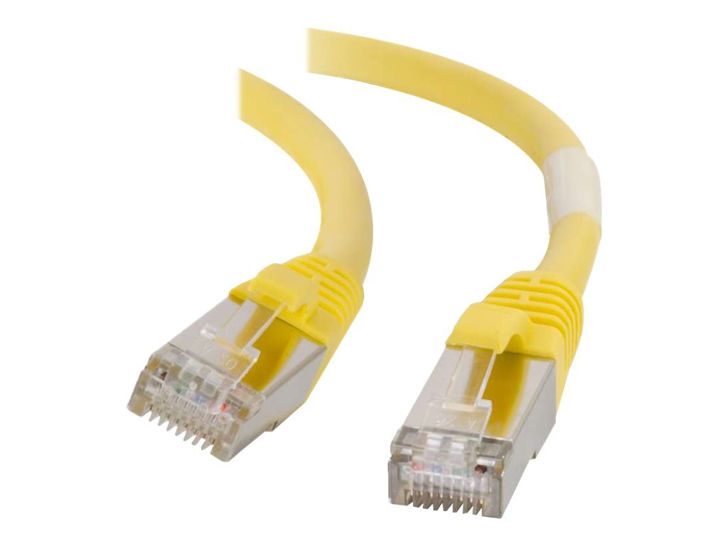 C2G 7ft Cat6 Snagless Shielded (STP) Ethernet Cable - Cat6 Network Patch Cable - PoE - Yellow