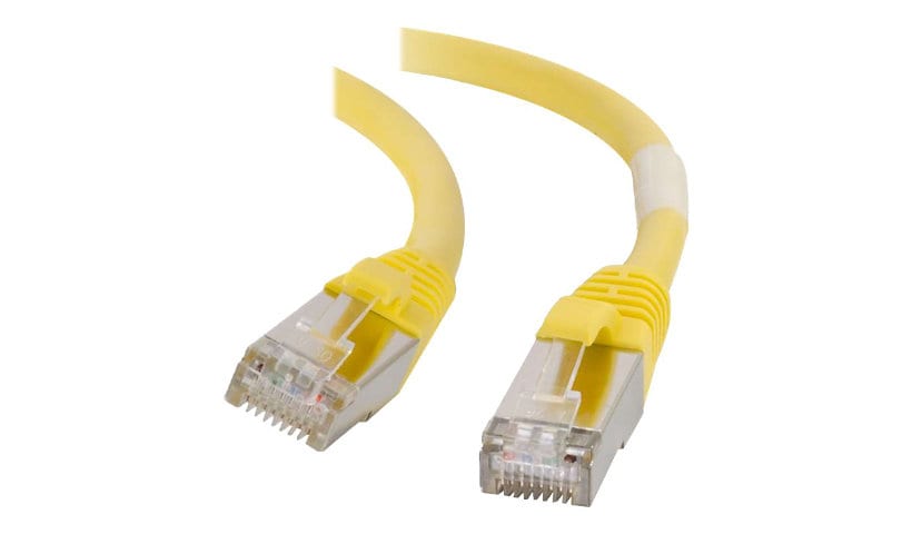 C2G 7ft Cat6 Snagless Shielded (STP) Ethernet Cable - Cat6 Network Patch Cable - PoE - Yellow