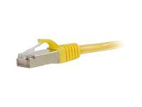 C2G 8ft Cat6 Snagless Shielded (STP) Ethernet Cable - Cat6 Network Patch Cable - PoE - Yellow