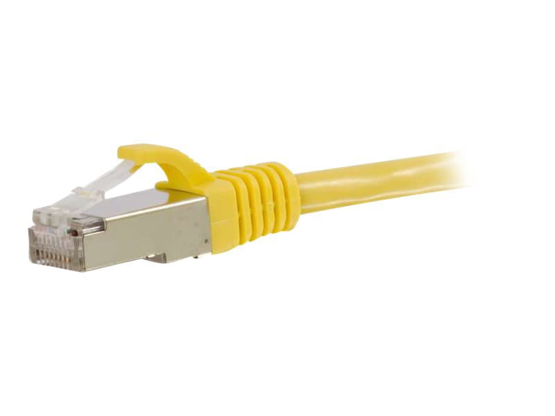 C2G 10ft Cat6 Snagless Shielded (STP) Ethernet Cable - Cat6 Network Patch Cable - PoE - Yellow