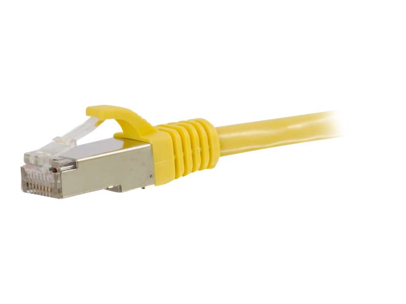 C2G 10ft Cat6 Snagless Shielded (STP) Ethernet Cable - Cat6 Network Patch Cable - PoE - Yellow