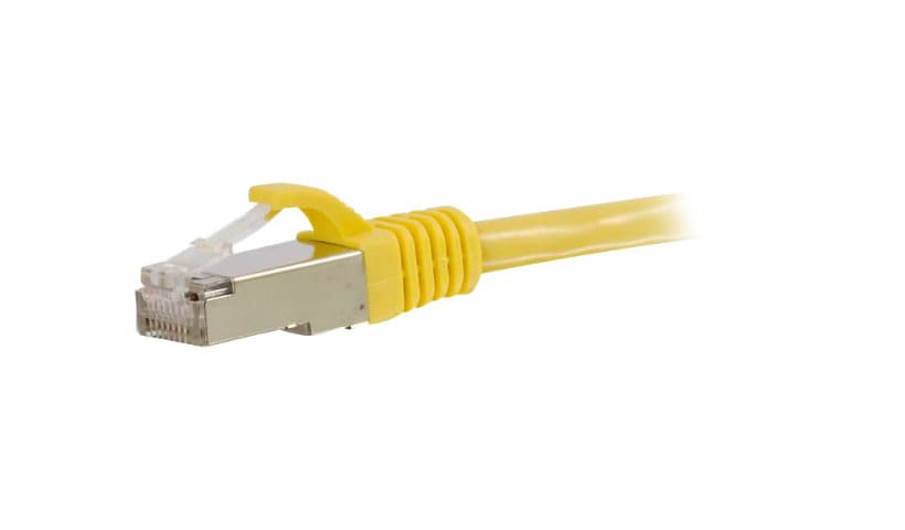 C2G 10ft Cat6 Snagless Shielded (STP) Ethernet Cable - Cat6 Network Patch Cable - PoE - Yellow