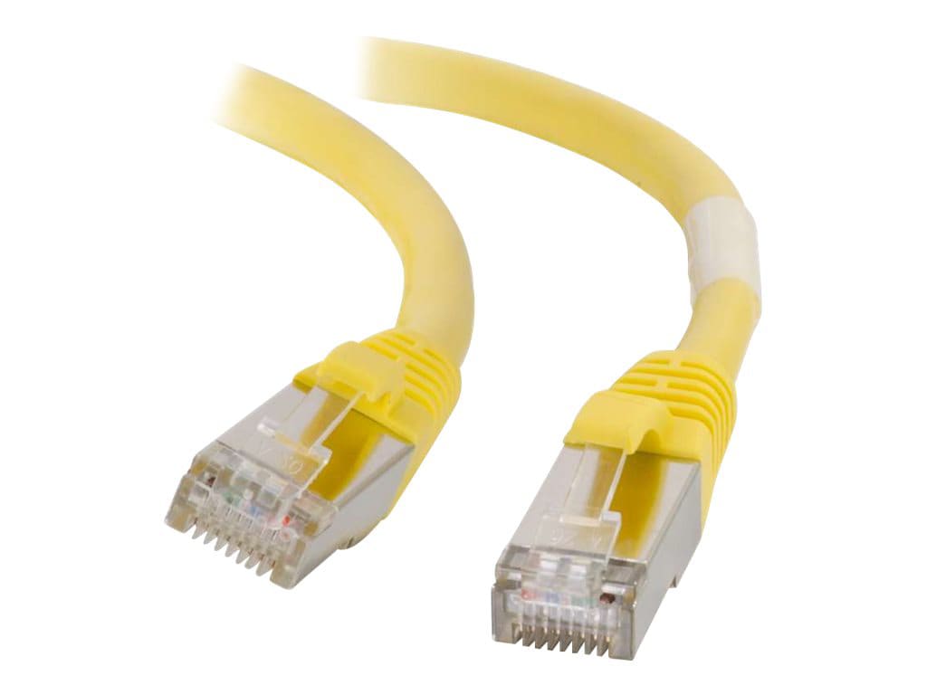 C2G 15ft Cat6 Snagless Shielded (STP) Ethernet Cable - Cat6 Network Patch Cable - PoE - Yellow