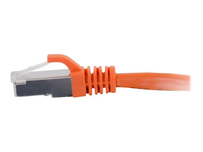Thumbnail 4 of 4 for C2G 5ft Cat6 Snagless Shielded (STP) Ethernet Cable - Cat6 Network Patch Cable - PoE - Orange