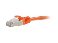 C2G 8ft Cat6 Snagless Shielded (STP) Ethernet Network Patch Cable- Orange -