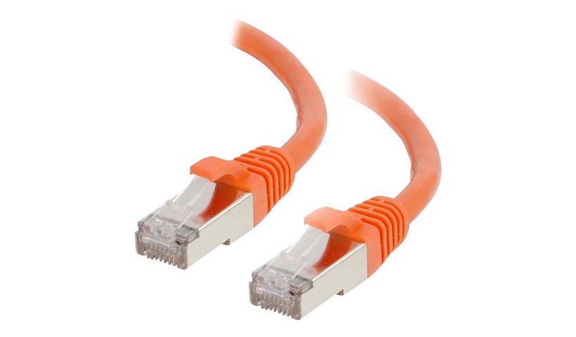 C2G 25ft Cat6 Ethernet Cable - Snagless Shielded (STP) - Orange - patch cable - 25 ft - orange