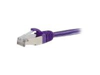 C2G 8ft Cat6 Snagless Shielded (STP) Ethernet Cable - Cat6 Network Patch Cable - PoE - Purple