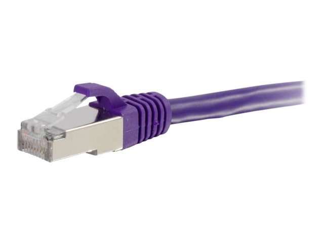 Thumbnail 2 of 3 for C2G 30ft Cat6 Ethernet Cable - Snagless Shielded (STP) - Purple - patch cable - 30 ft - purple