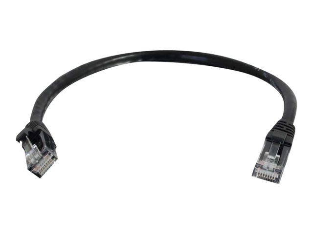 C2G 6in Cat5e Snagless Unshielded (UTP) Ethernet Cable - Cat5e Network Patch Cable - PoE - Black
