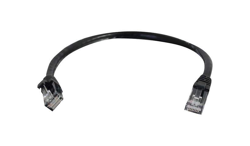 C2G 6in Cat5e Snagless Unshielded (UTP) Ethernet Cable - Cat5e Network Patch Cable - PoE - Black