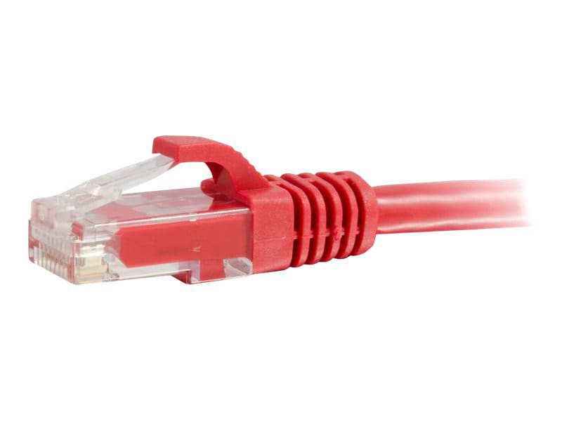 C2G 6in Cat6 Snagless Unshielded (UTP) Ethernet Cable - Cat6 Network Patch Cable - PoE - Red