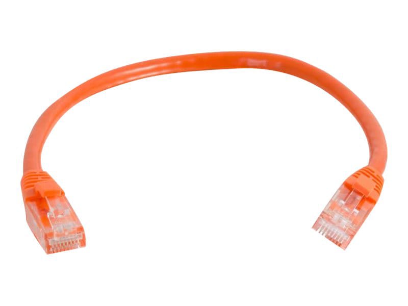 C2G 6in Cat6 Snagless Unshielded (UTP) Ethernet Cable - Cat6 Network Patch Cable - PoE - Orange