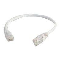 C2G 6in Cat6 Snagless Unshielded (UTP) Ethernet Cable - Cat6 Network Patch Cable - PoE - White