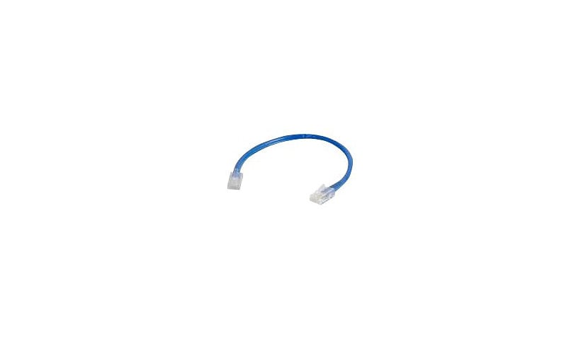 C2G 6in Cat6 Non-Booted Snagless Unshielded (UTP) Ethernet Cable - Cat6 Network Patch Cable - Blue