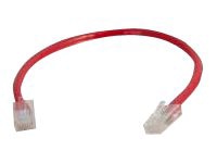 C2G 6in Cat6 Non-Booted Unshielded (UTP) Ethernet Cable - Cat6 Network Patch Cable - PoE - Red