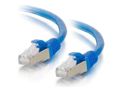 C2G 6in Cat6a Snagless Shielded (STP) Ethernet Network Patch Cable Blue - patch cable - 15.2 cm - blue