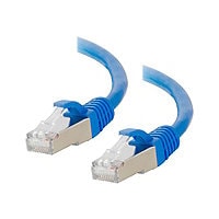 C2G 6in Cat6 Snagless Shielded (STP) Ethernet Cable - Cat6 Network Patch Cable - PoE - Blue