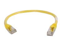 C2G 6in Cat6 Snagless Shielded (STP) Ethernet Network Patch Cable - Yellow - patch cable - 6 in - yellow