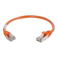 C2G 6in Cat6 Snagless Shielded (STP) Ethernet Network Patch Cable - Orange - patch cable - 6 in - orange
