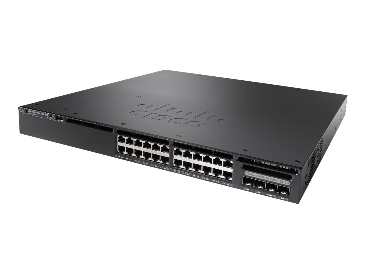 Cisco Catalyst 3650-24PWS-S - switch - 24 ports - managed - rack-mountable