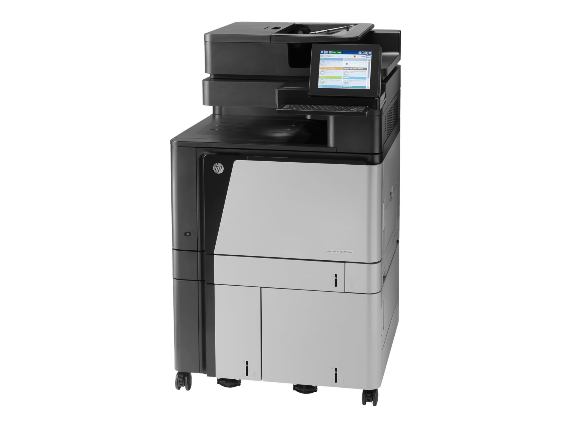 HP LaserJet M880z+ Laser Multifunction Printer-Color-Copier/Fax/Scanner-45 ppm Mono/45 ppm Color Print-1200x1200