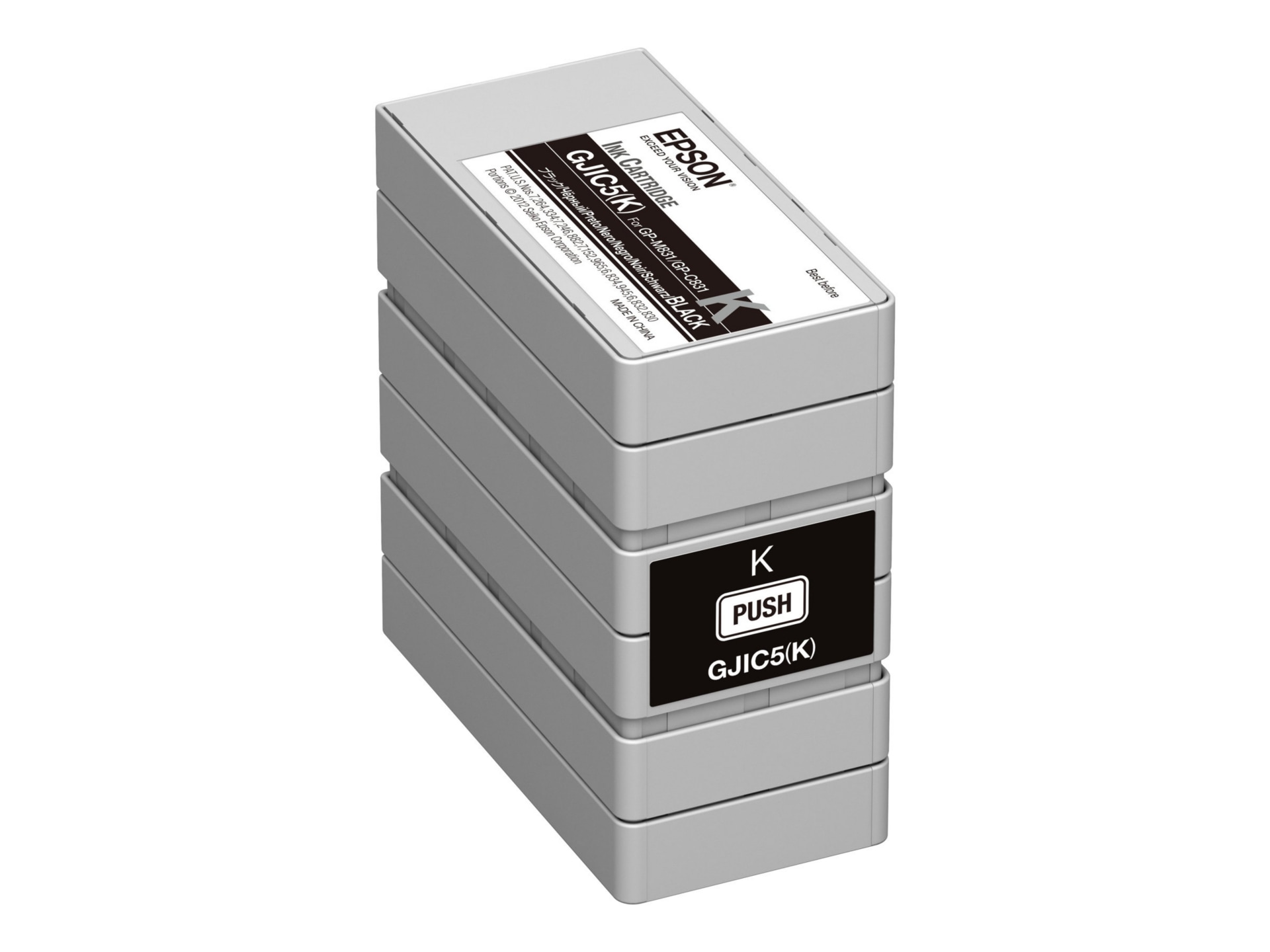 Epson GJIC5(K) - black - original - ink cartridge