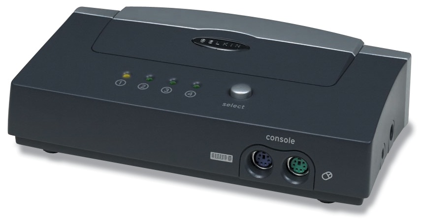 Belkin OmniView E Series 4-Port KVM Switch, PS/2