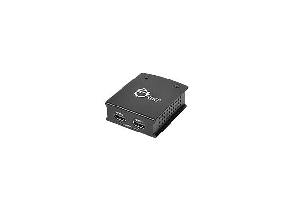 SIIG DisplayPort to 2-Port HDMI - video converter - black