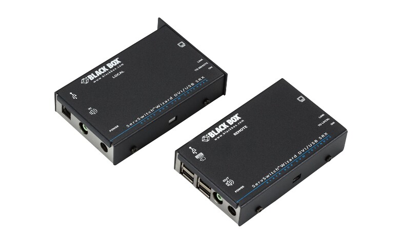 Black Box ServSwitch Wizard SRX DVI-D/USB Extender, Single-Head -  video/audio/USB extender