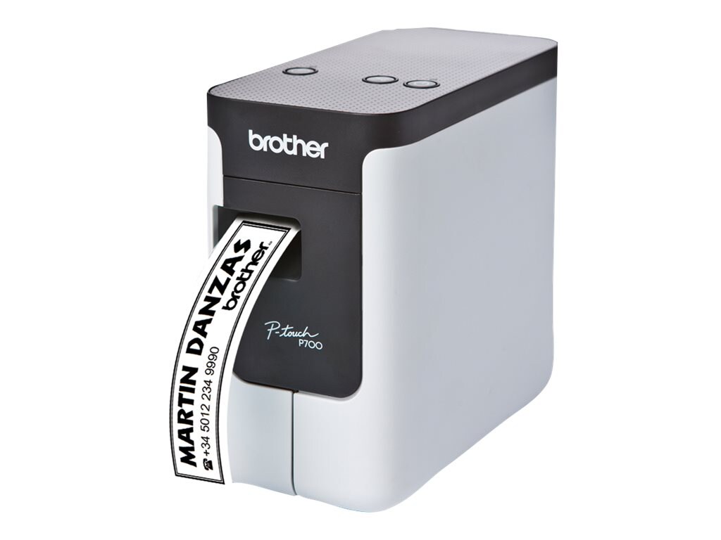 Brother P-Touch PT-P700 - imprimante d'étiquettes - Noir et blanc - transfert thermique