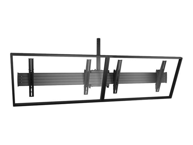 Chief Fusion 2x1 Menu Board Ceiling Display Mount - For Displays 40-55" - Black mounting kit - Large - for 2 flat panels