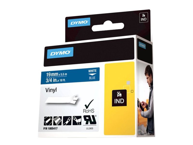 DYMO Rhino Coloured Vinyl - tape - 1 cassette(s) -