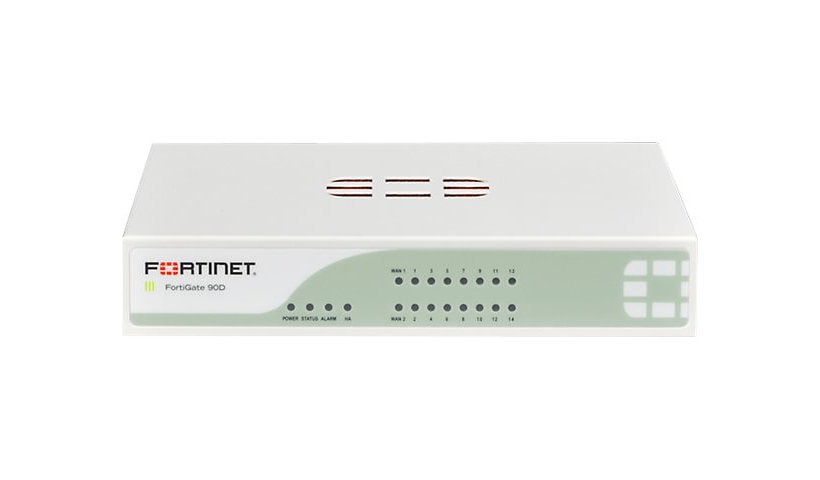 Fortinet FortiGate 90D-POE - security appliance - with 1 year FortiCare 8X5