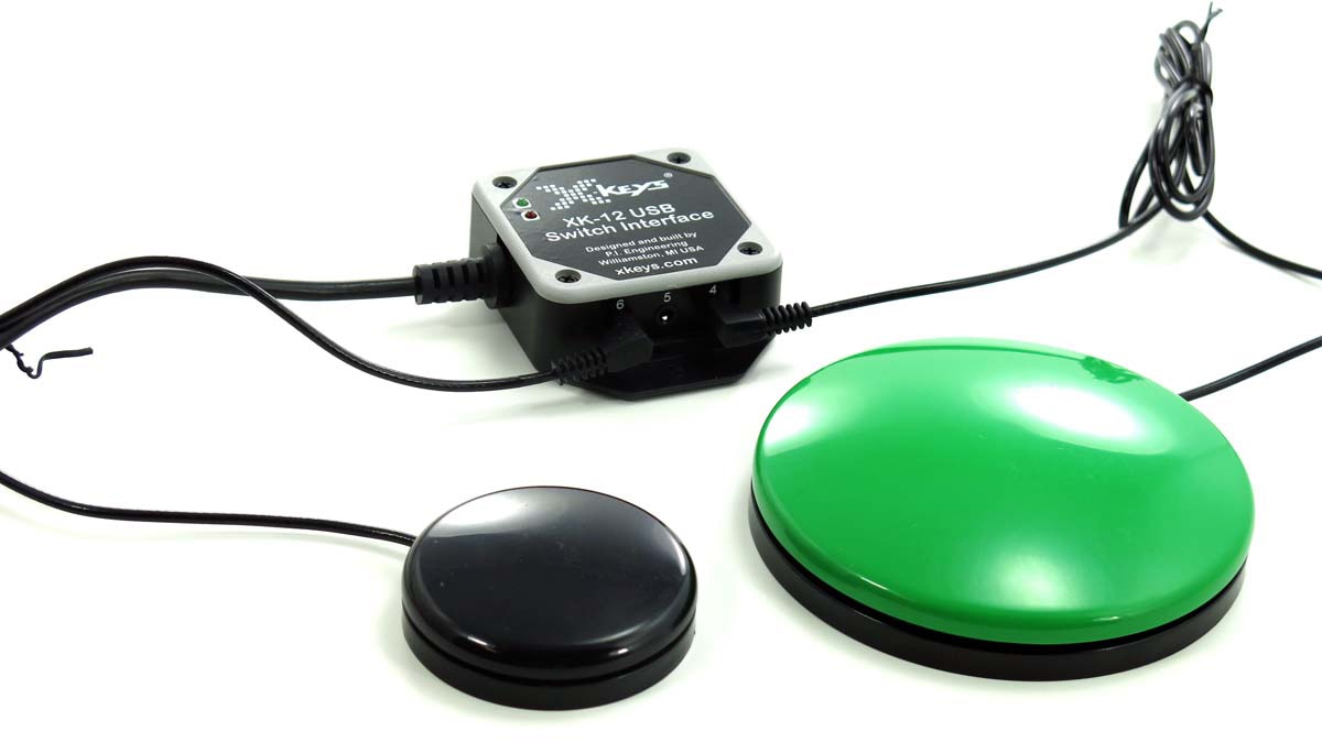 Thumbnail 4 of 5 for P.I. Engineering X-keys XK-12 USB Switch Interface - assistive switch interface - USB