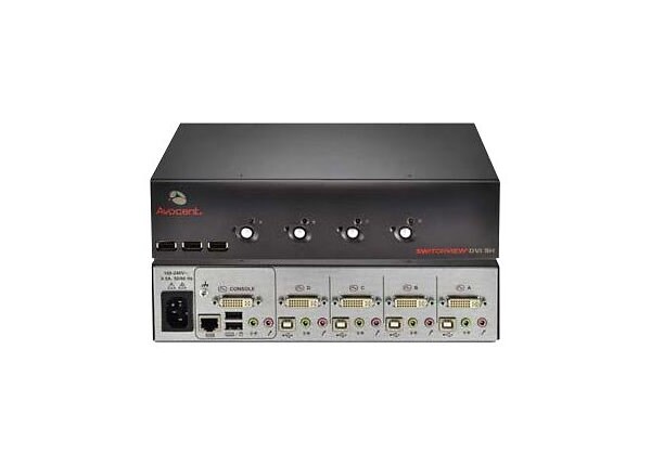 Avocent Switchview DVI - KVM / audio / USB switch - 4 ports