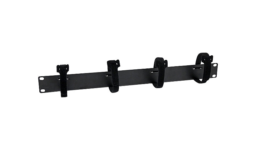 StarTech.com Cable Management Panel with Hook and Loop Strips for Server Racks - 1U