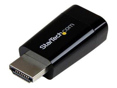 StarTech.com Compact HDMI to VGA Adapter - Active Monitor Converter - 1080p