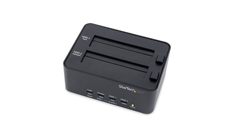 StarTech.com Dual Bay Hard Drive Duplicator / Eraser, SATA HDD/SSD Cloner