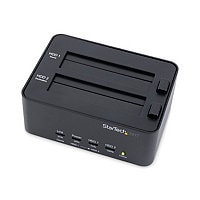 StarTech.com Dual Bay Hard Drive Duplicator Dock SATA HDD/SSD Eraser/Cloner