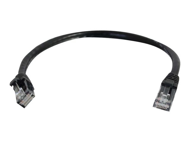 C2G 6in Cat5e Snagless Unshielded (UTP) Network Patch Ethernet Cable-Black - patch cable - 15.2 cm - black