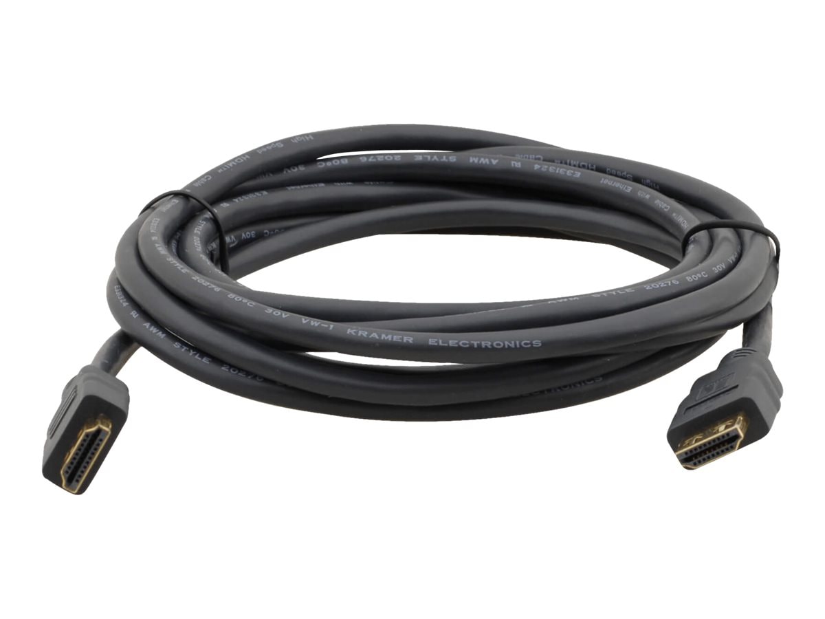 Kramer C-MHM/MHM Series C-MHM/MHM-6 - HDMI cable with Ethernet - 6 ft