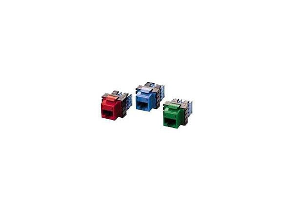 HUBBELL 25PK CAT5E MOD JACK BLK