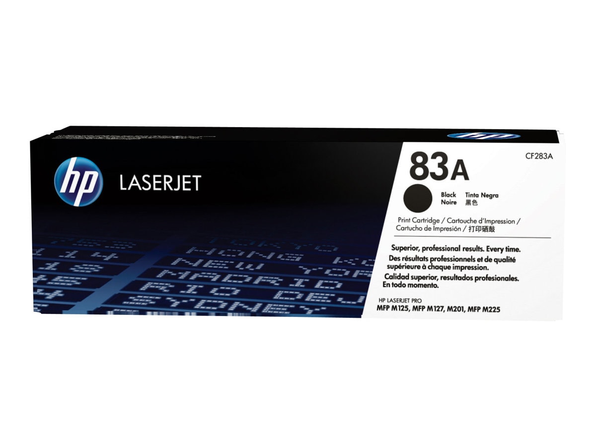 HP 83A (CF283A) Original Laser Toner Cartridge - Single Pack - Black - 1 Each