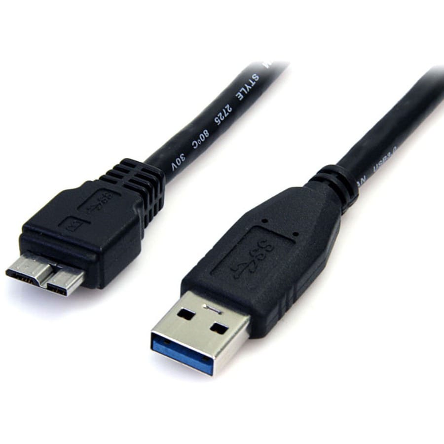 StarTech.com 0.5m (1.5ft) Black SuperSpeed USB 3.0 (5Gbps) Cable A to Micro